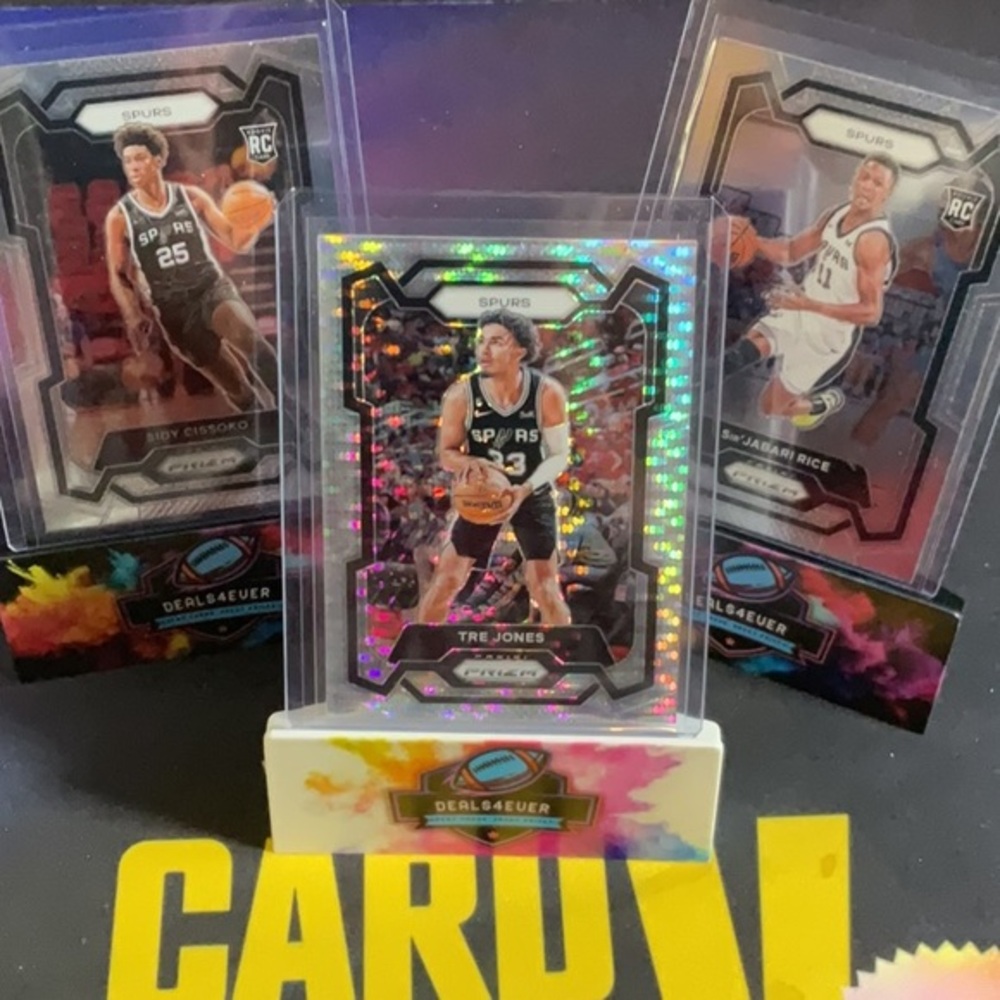 San Antonio Spurs Basketball Card Lot-Prizm RCx2 And A Silver Pulsar